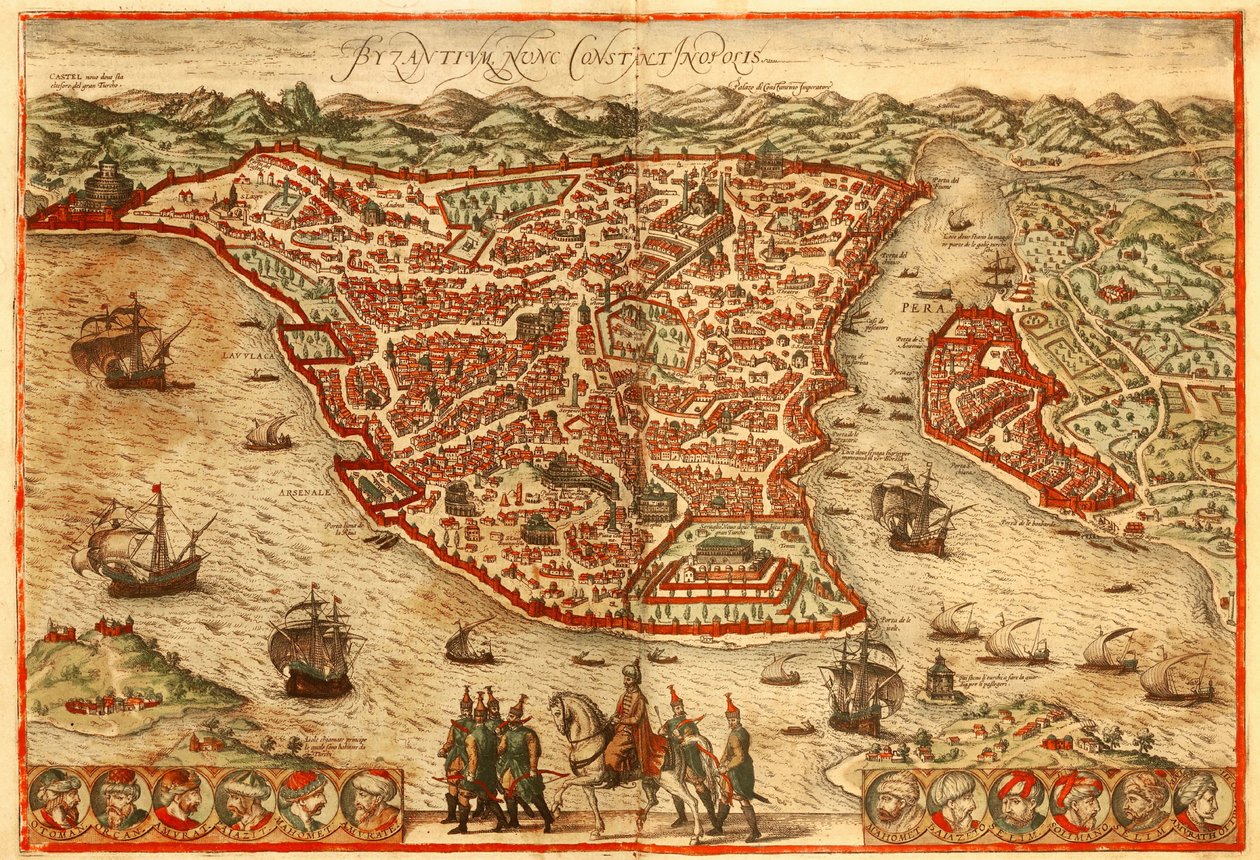 Istanbul von Georg and Hogenberg Franz (1535 90) Braun