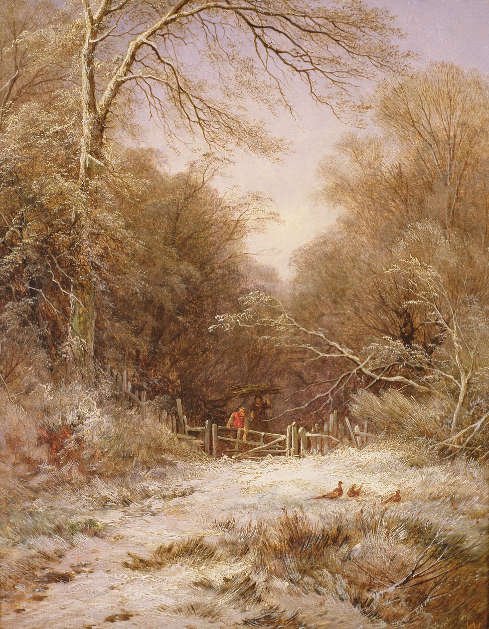 Der Weg: Wintermorgen von George Alfred Williams