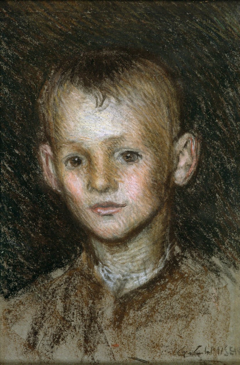 Studie eines Bauernjungen von George Clausen
