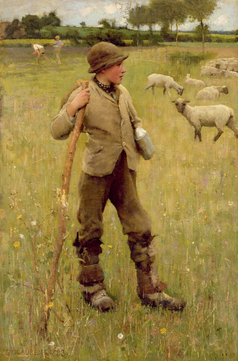 Der Hirtenjunge, 1883 von George Clausen