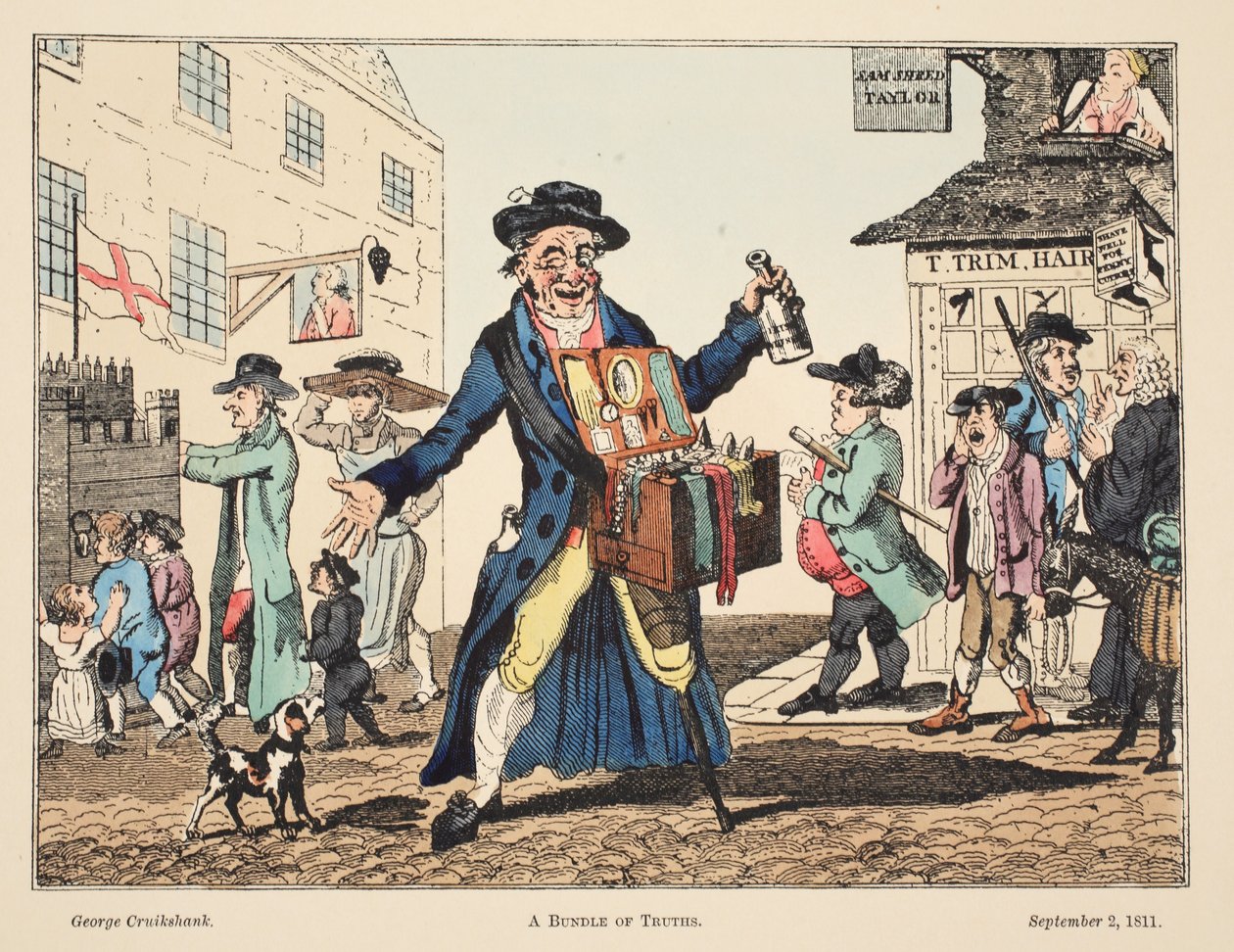 Ein Bündel Wahrheiten, 1811 von George Cruikshank