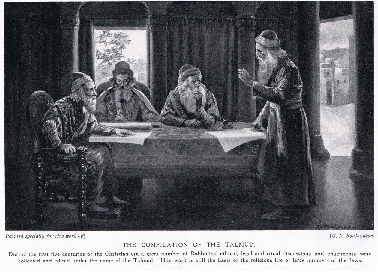 Zusammenstellung des Talmud von George Derville Rowlandson