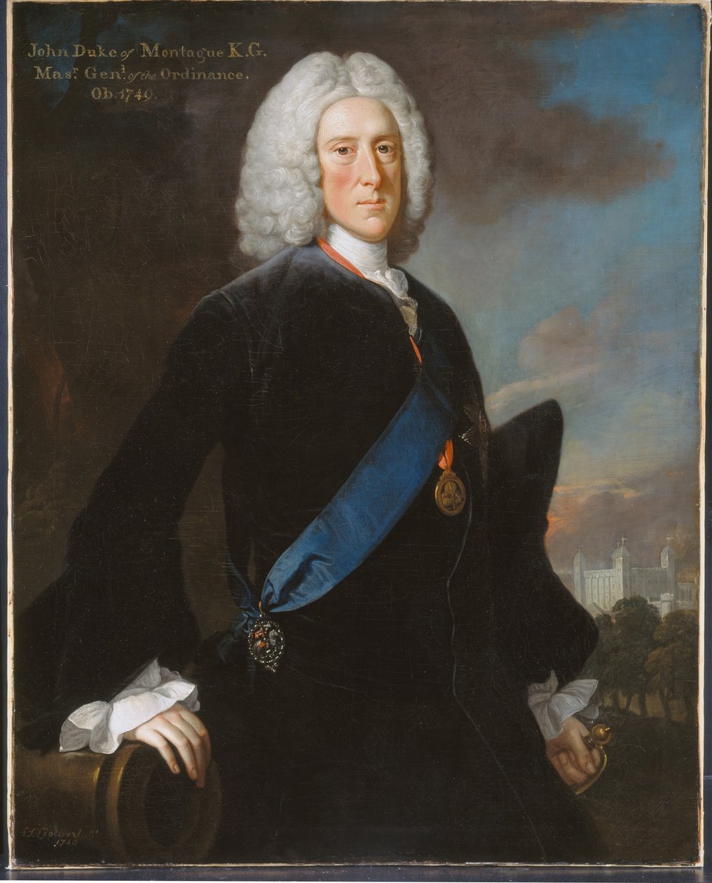 General John, 2. Herzog von Montagu (ca. 1688-1749) Generalmeister der Artillerie, ca. 1740 von George Knapton