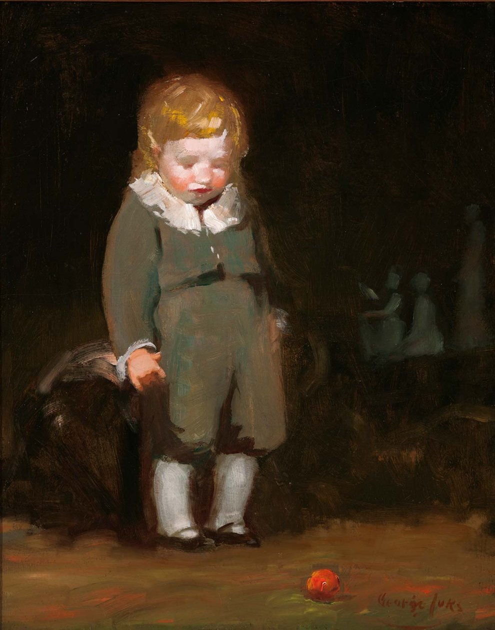 Kind in Grau von George Luks
