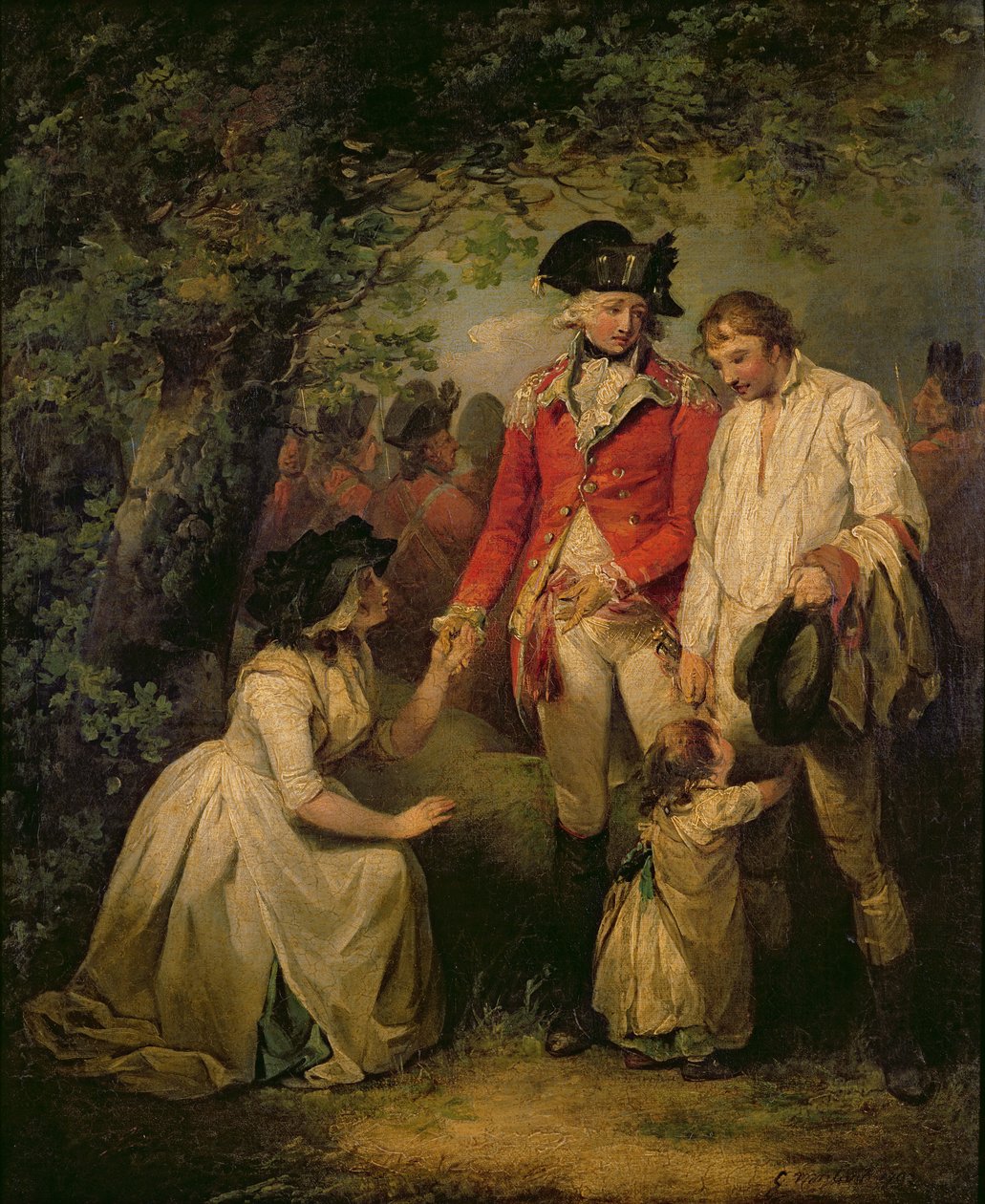 Der begnadigte Deserteur, 1792 von George Morland