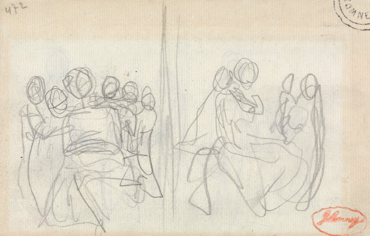 Eine Mutter und Kinder - Zwei Studien von George Romney