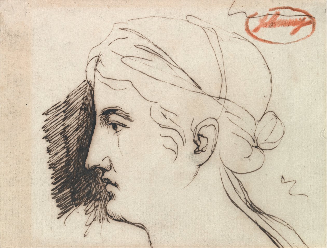 Kopf einer Frau von George Romney