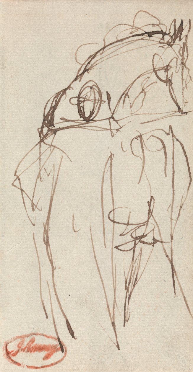 Mann und Pferd von George Romney