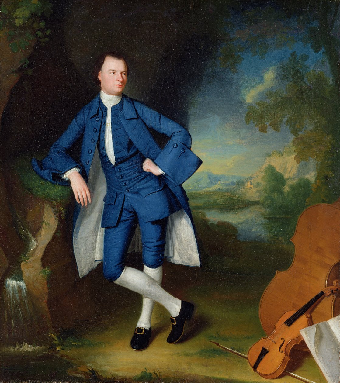 Porträt eines Mannes, ca. 1758-60 von George Romney