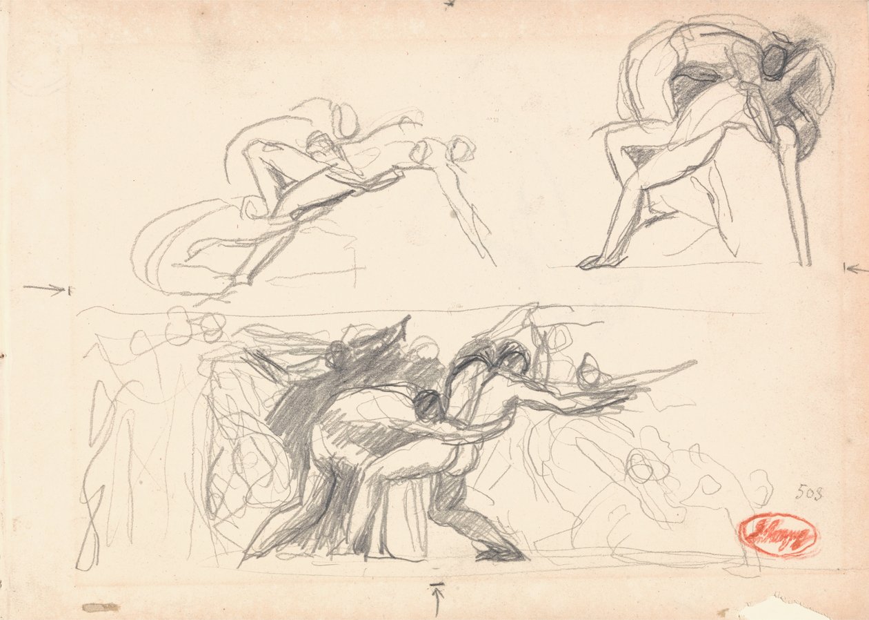 Möglicherweise Hölle, Adam und Eva von George Romney