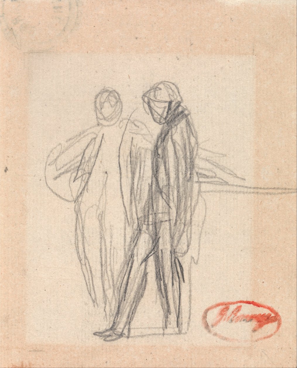 Zwei stehende Figuren von George Romney
