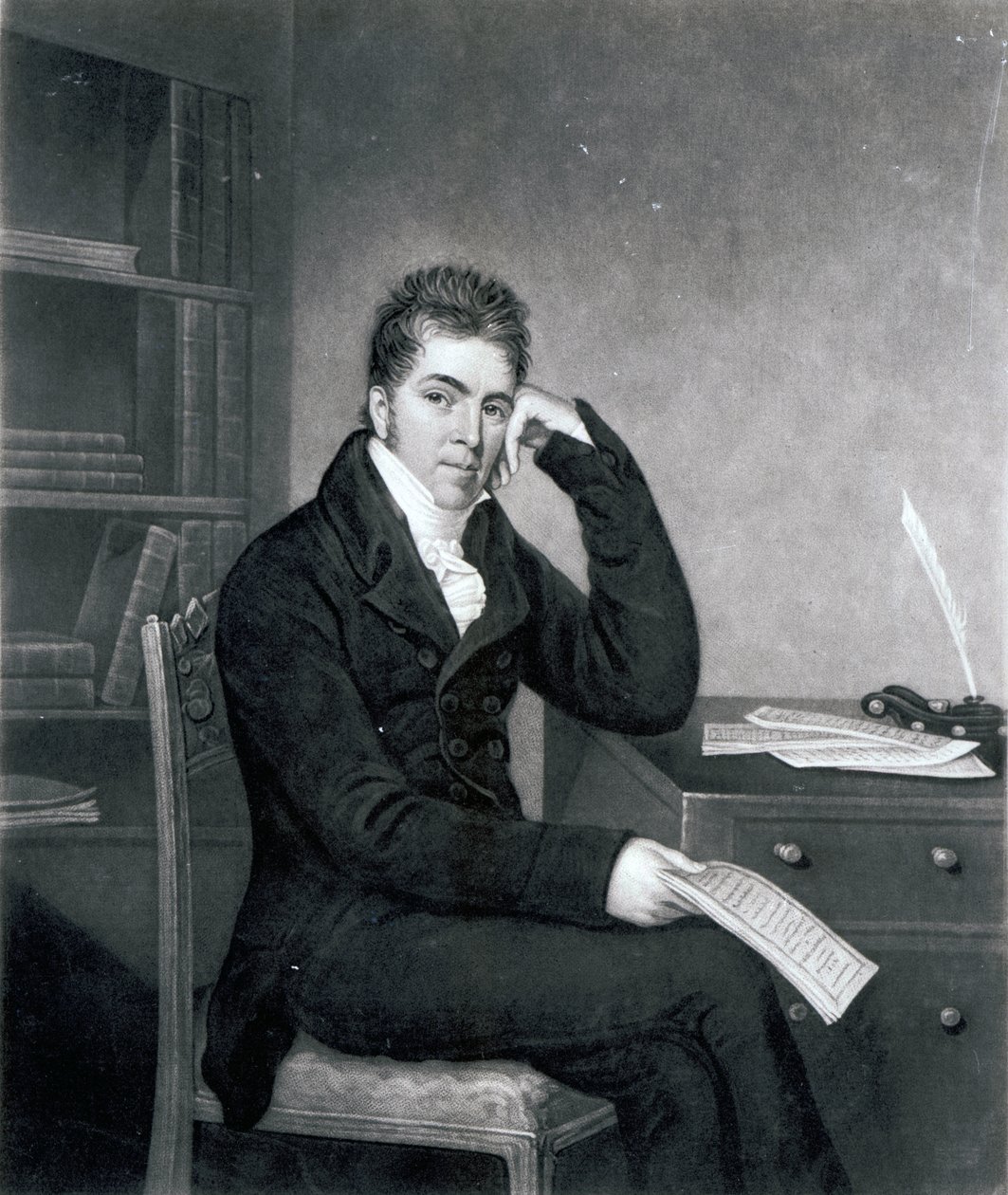 Pierce Egan, graviert von Charles Turner von George Sharples