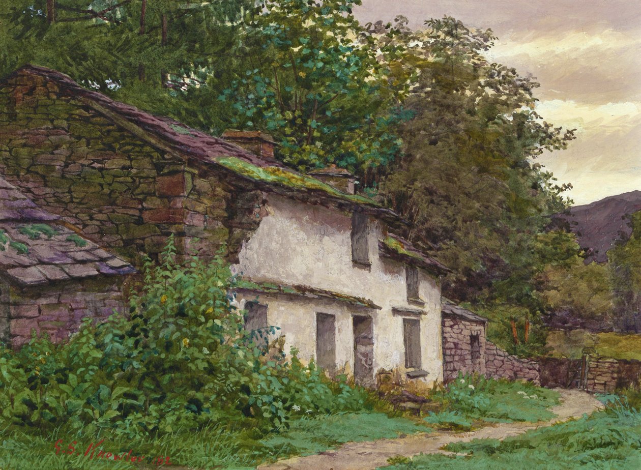 Easedale Cottage, 1882 von George Sheridan Knowles
