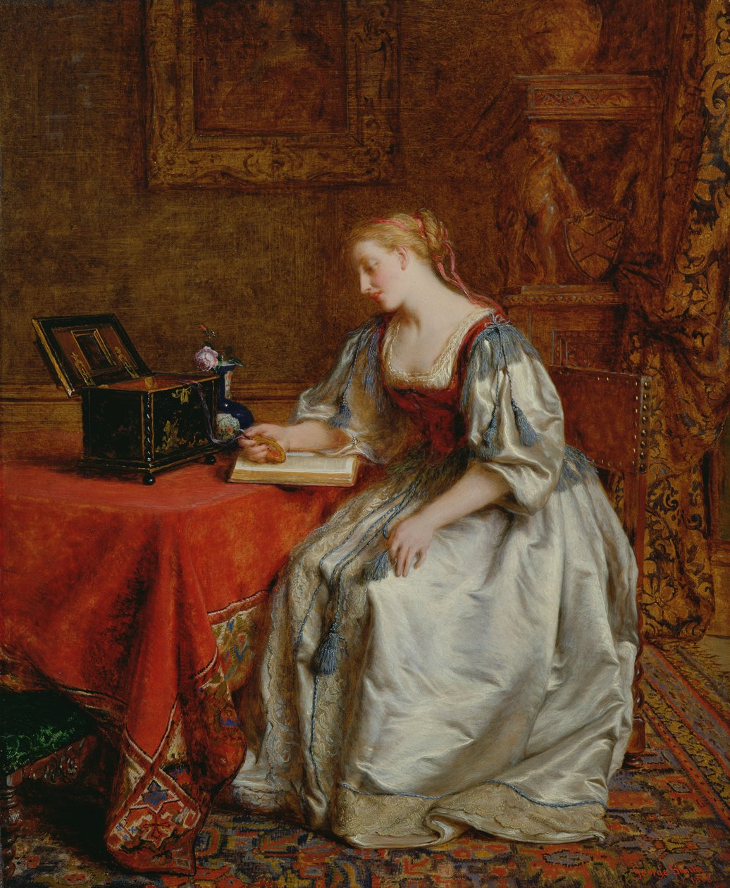Träumend von ihrem Liebhaber, 1868 von George Smith