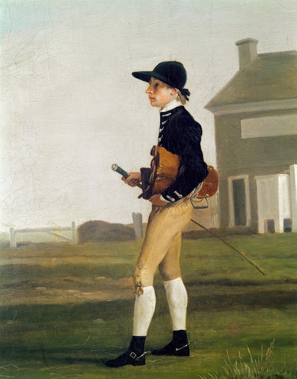 Porträt eines jungen Jockeys von George Stubbs