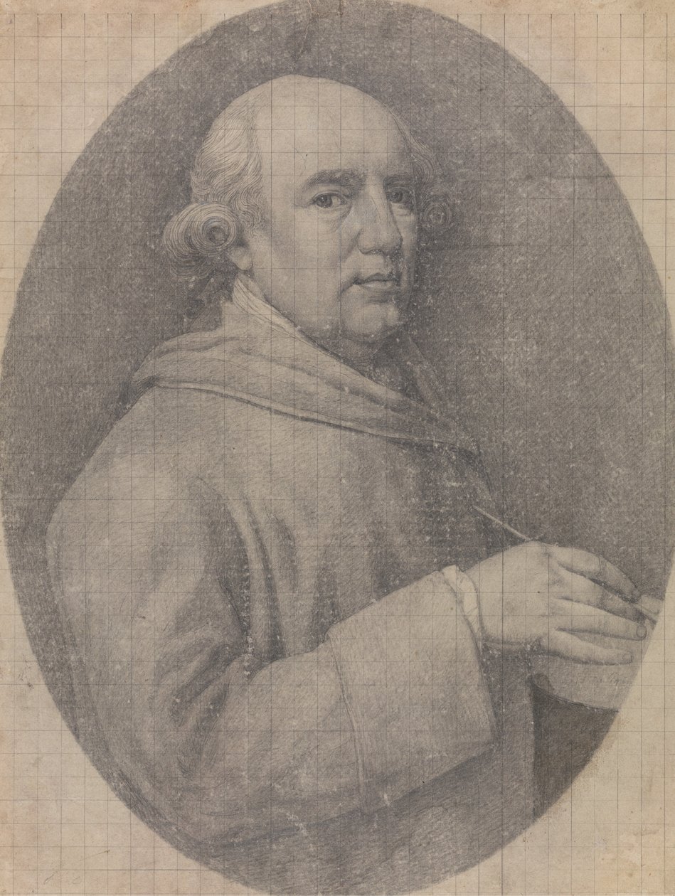 Studie für das Selbstporträt in Emaille von George Stubbs