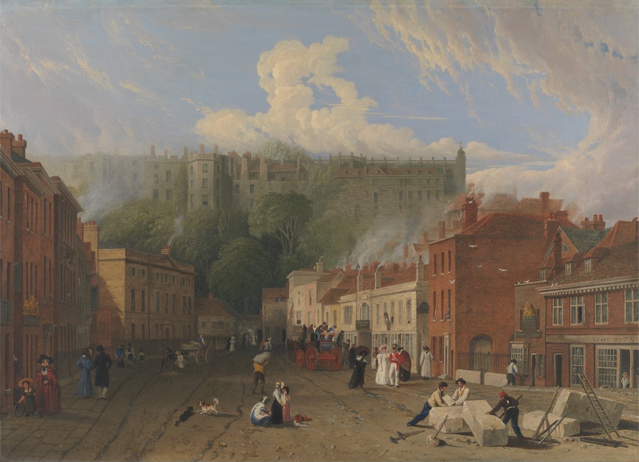 Ein Blick auf die Thames Street, Windsor von George Vincent