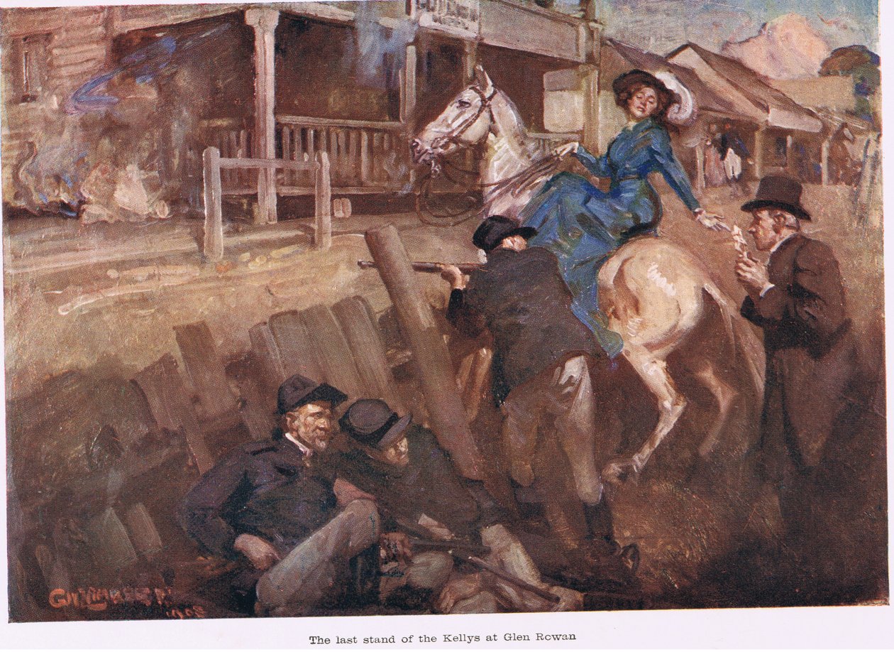Letzter Widerstand der Kellys von George Washington Lambert