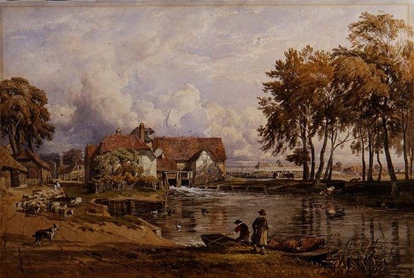 Streatley Mühle: An der Themse von George Arthur Fripp