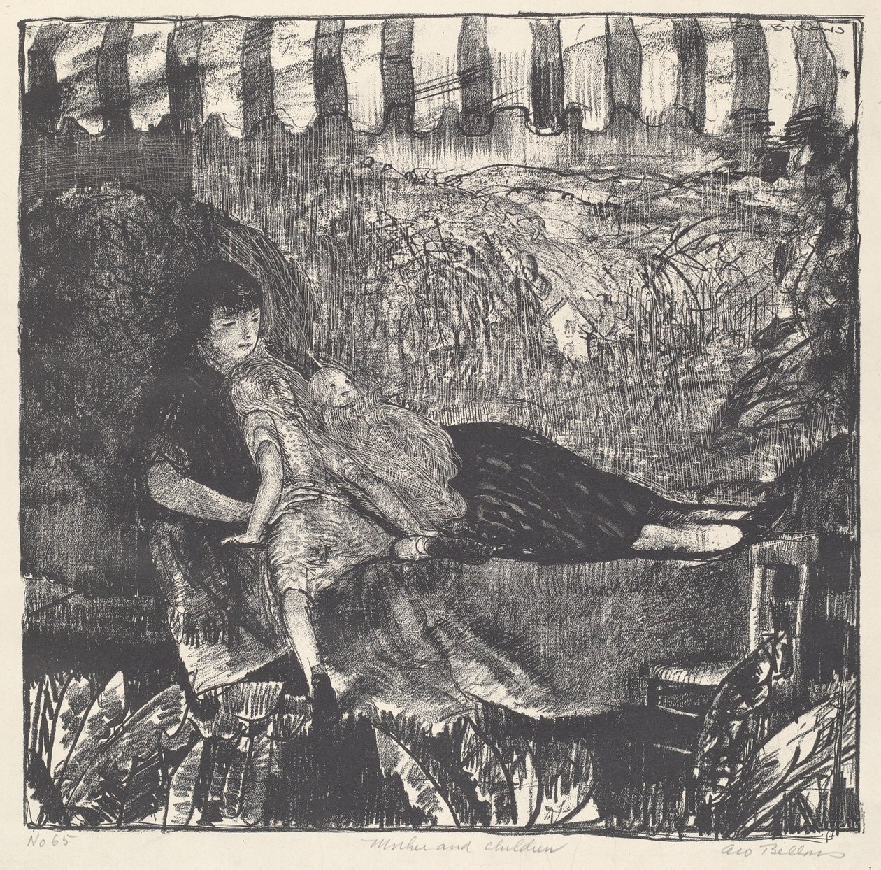 Mutter und Kinder von George Bellows