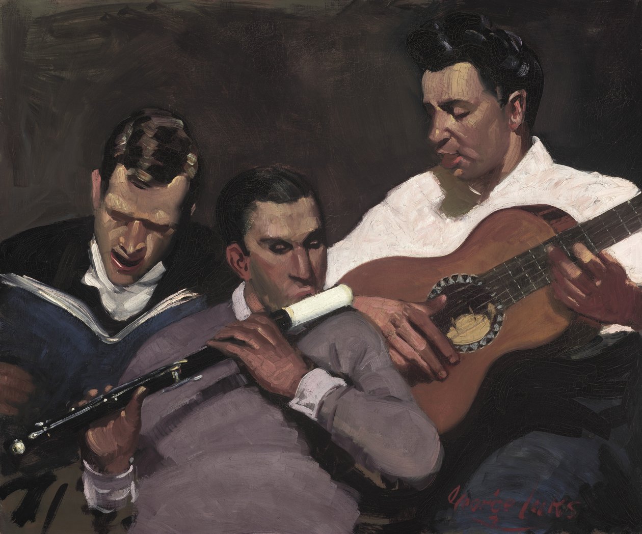 Drei Oberfeldwebel von George Benjamin Luks