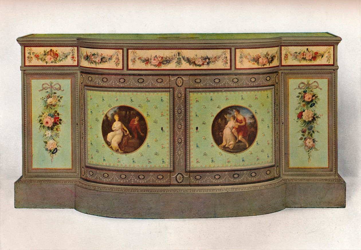Sekretärkommode, ca. 1785 von George Brookshaw