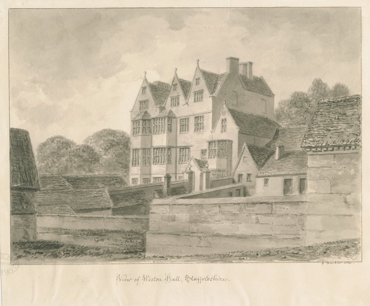 Weston-on-Trent - Hall von George Buckler