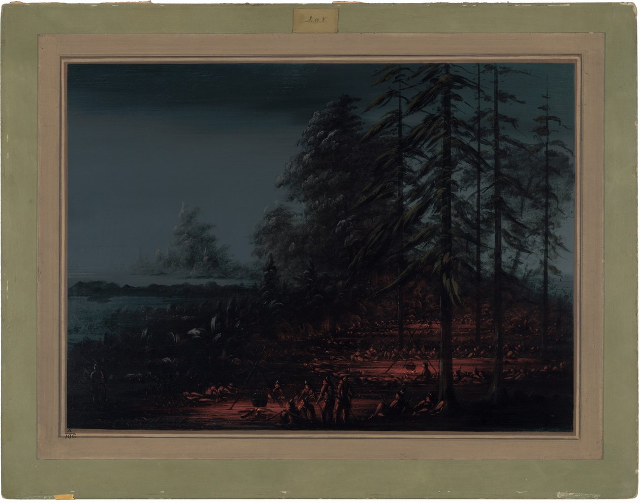 Biwak einer Sioux-Kriegspartei von George Catlin
