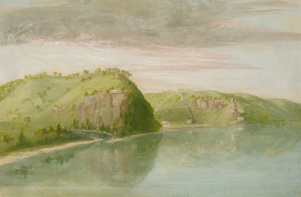 Dubiques Grab, Oberer Mississippi von George Catlin