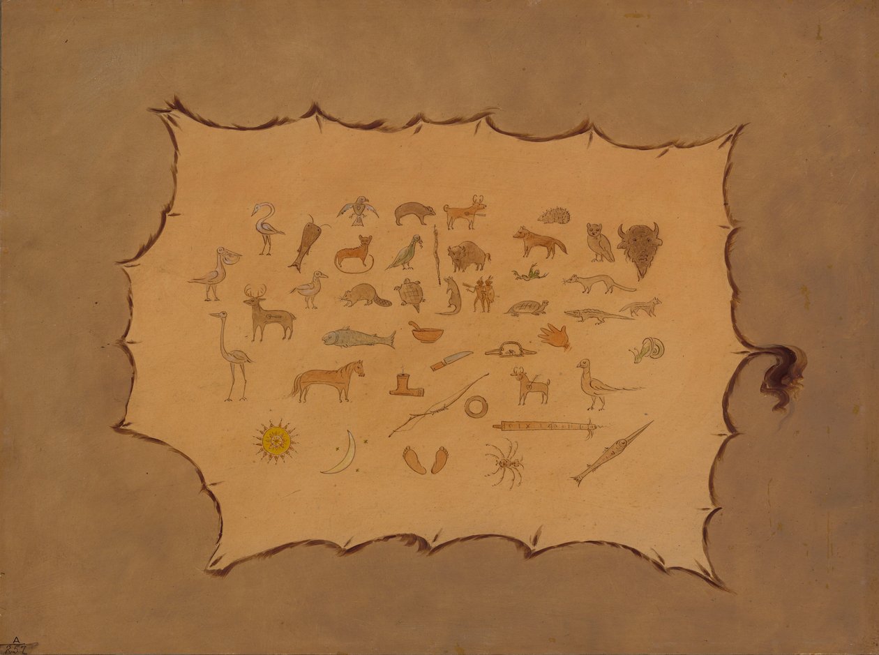 Faksimile eines Ojibbeway-Gewandes von George Catlin