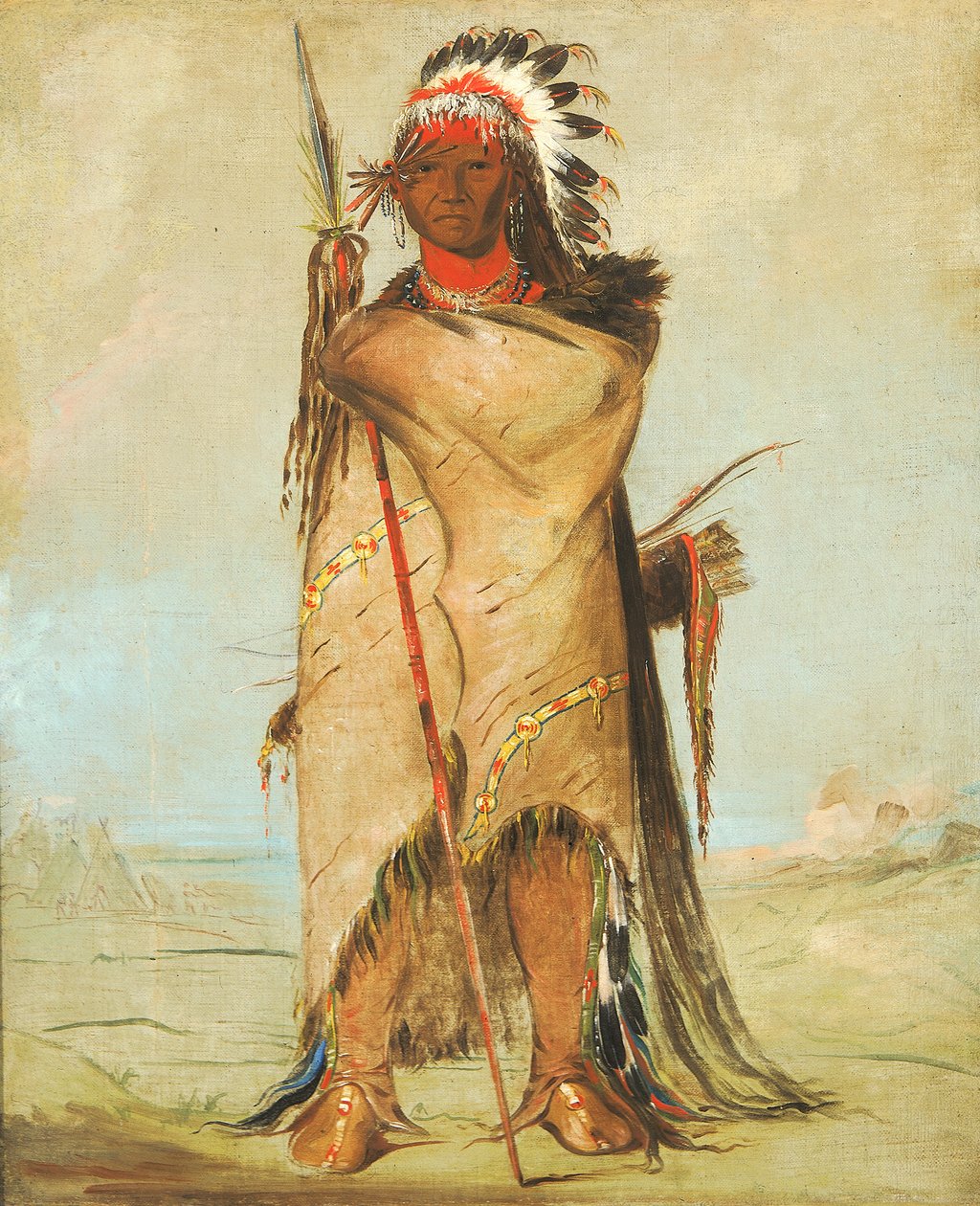 Hó-ra-tó-a, ein Tapferer von George Catlin