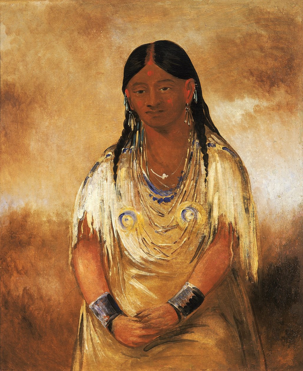 Mún-ne-o-ye, eine Frau von George Catlin