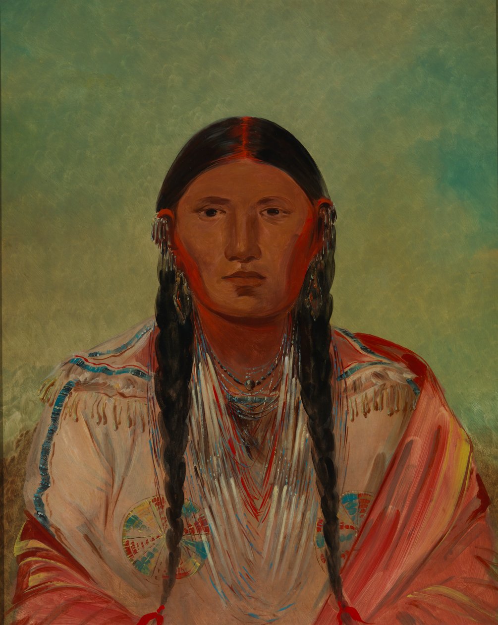 Ru-ton-wee-me, Taube im Flug, 1844 von George Catlin