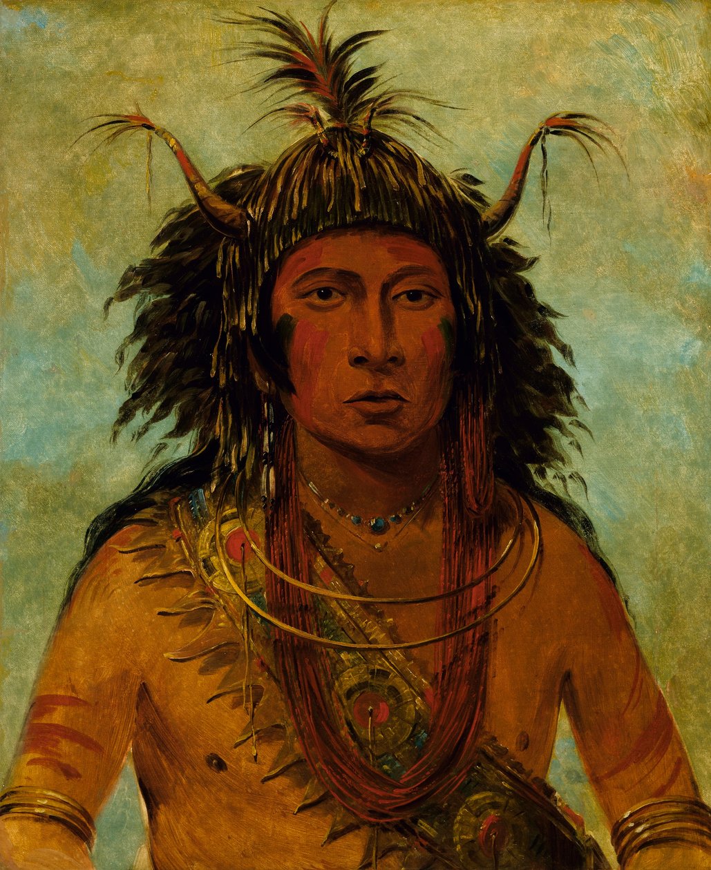 Say-say-gon, Hagelsturm, Kriegshäuptling von George Catlin