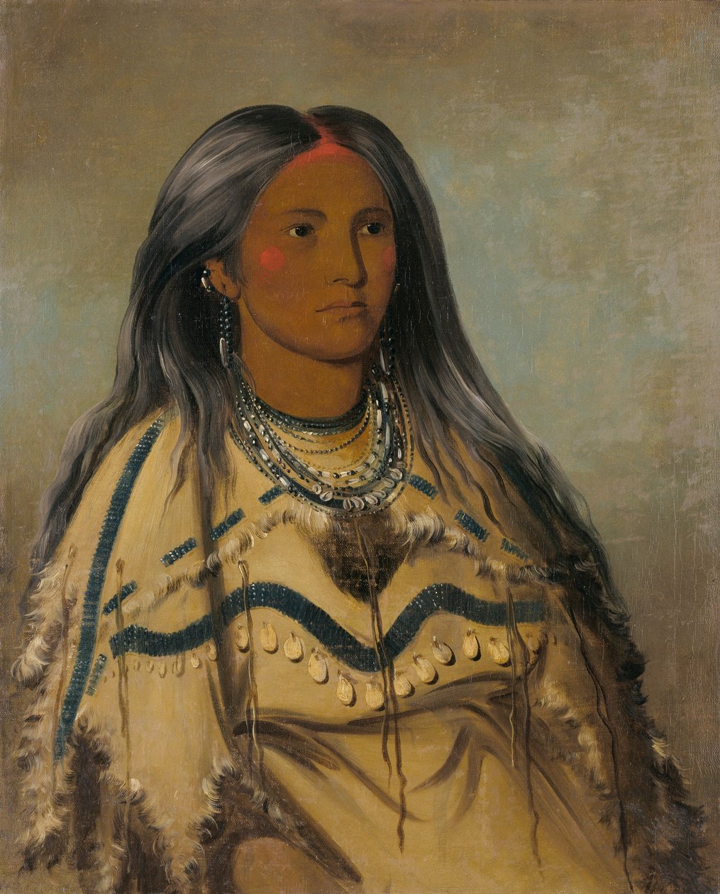 Sha-kó-ka, Minze, ein hübsches Mädchen von George Catlin