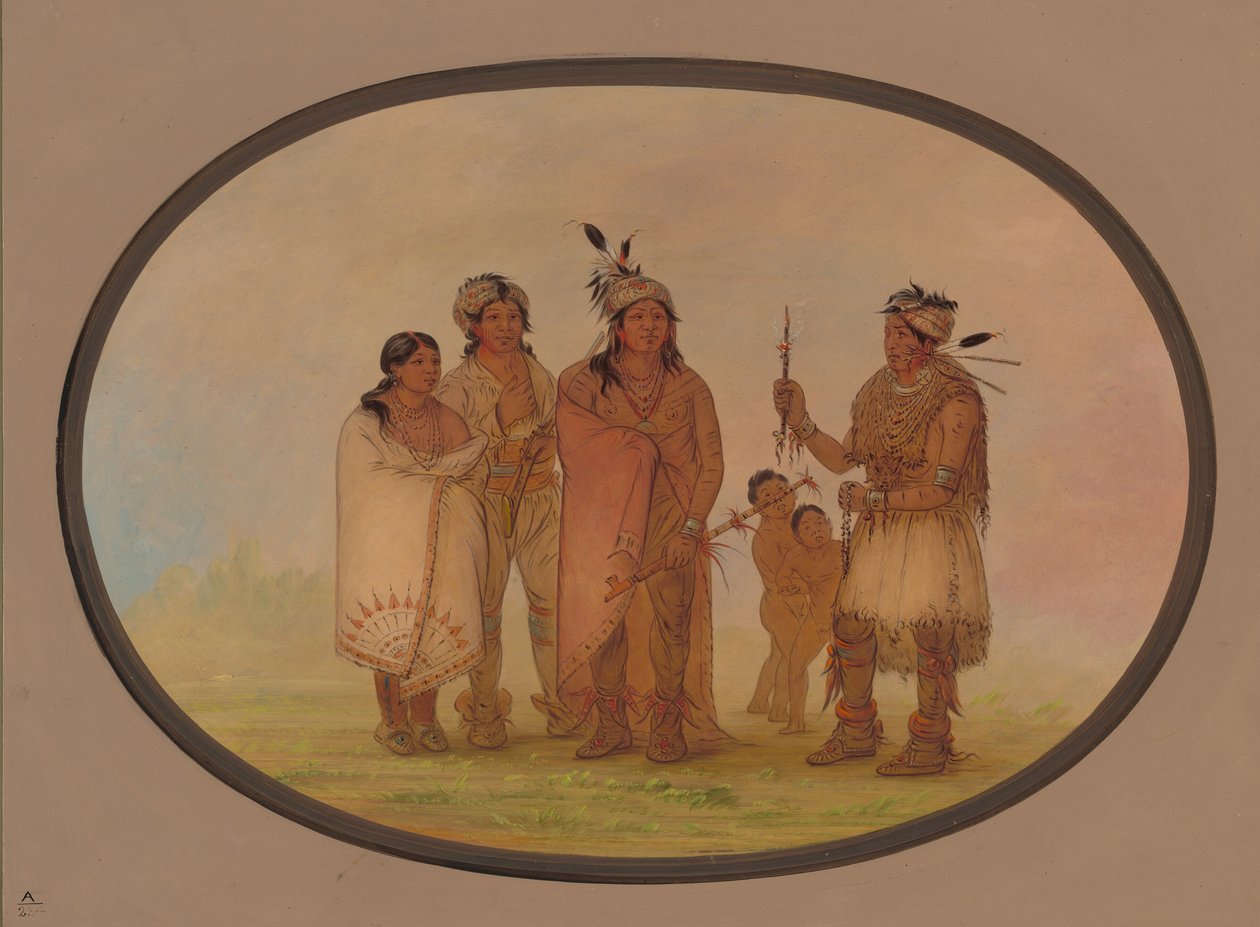 Shawano-Indianer von George Catlin