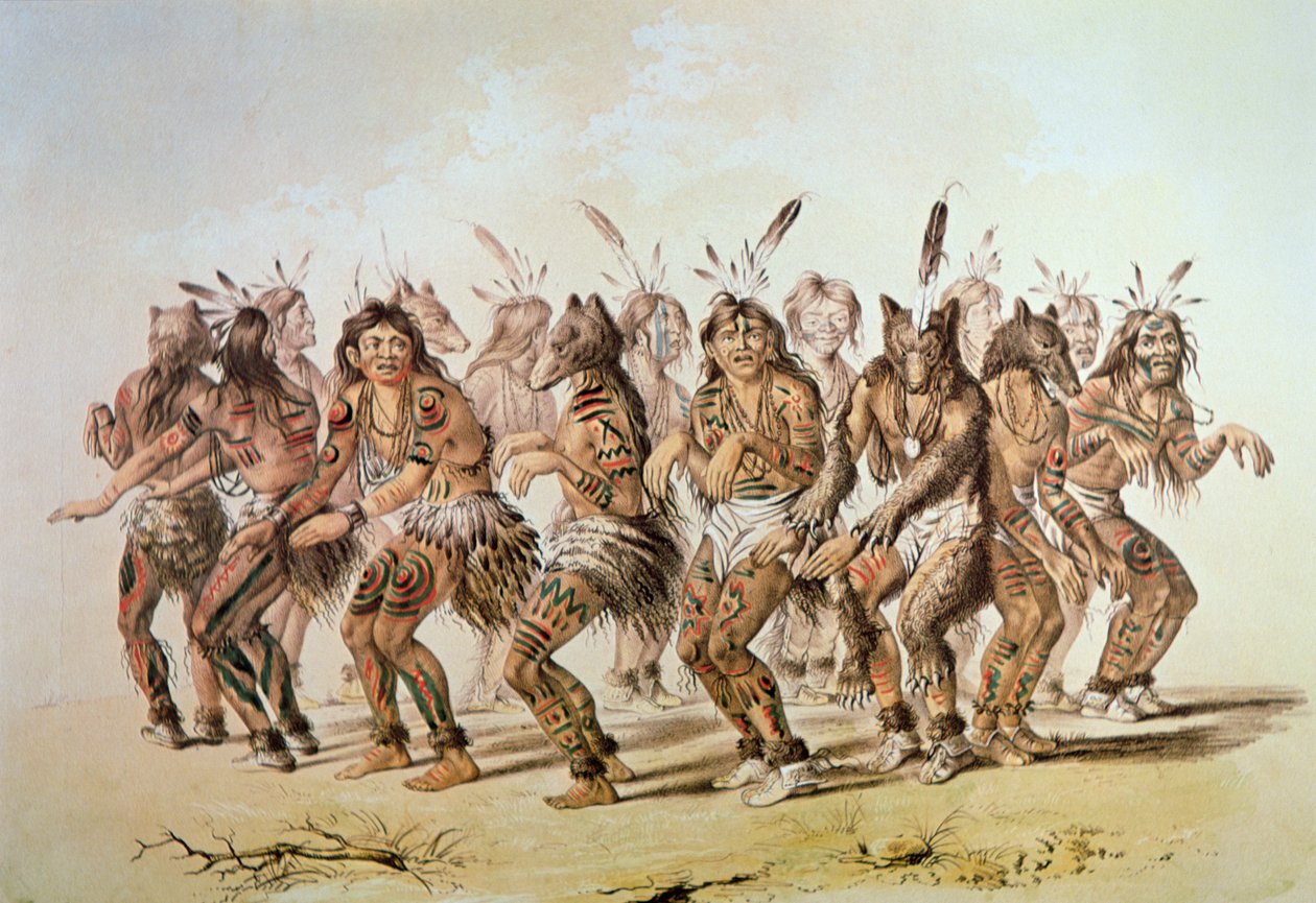 Sioux Bärentanz von George Catlin