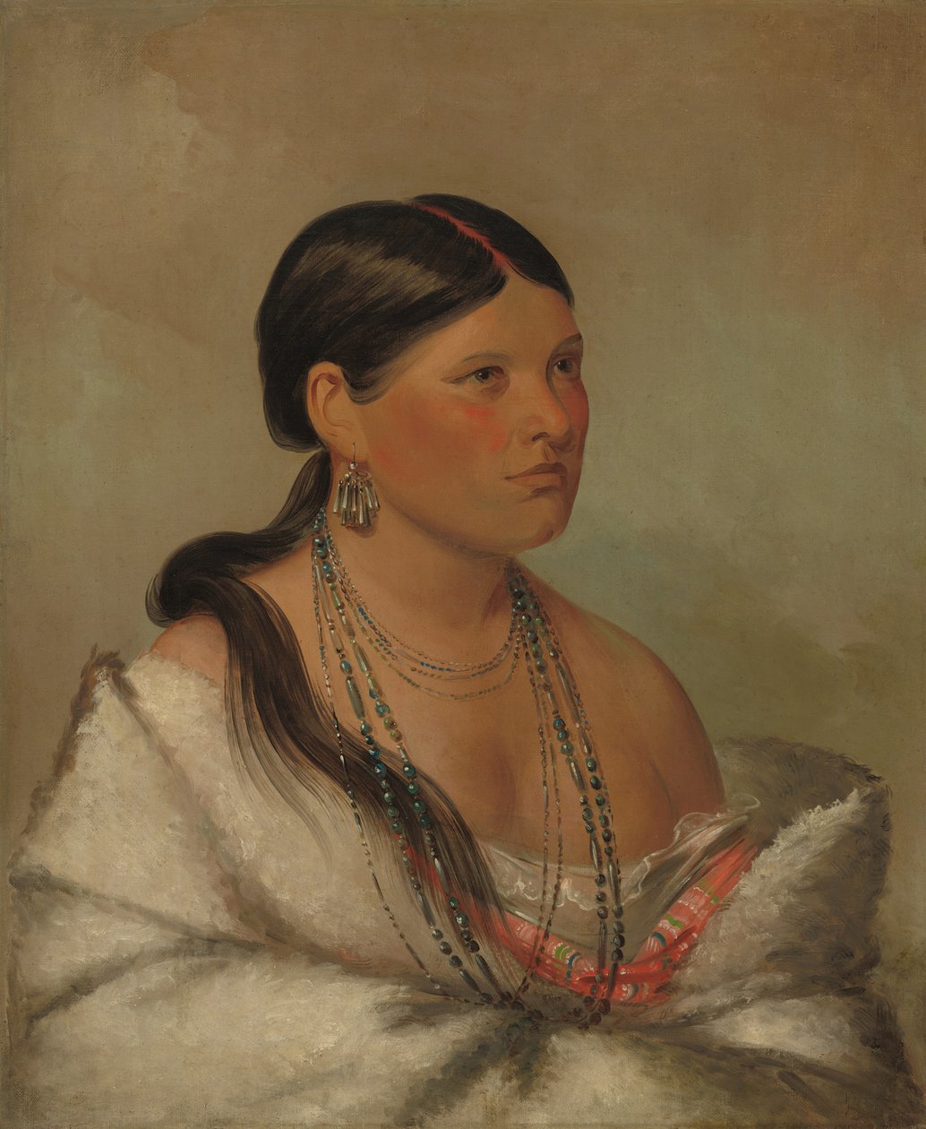 Der weibliche Adler - Shawano, 1830 von George Catlin