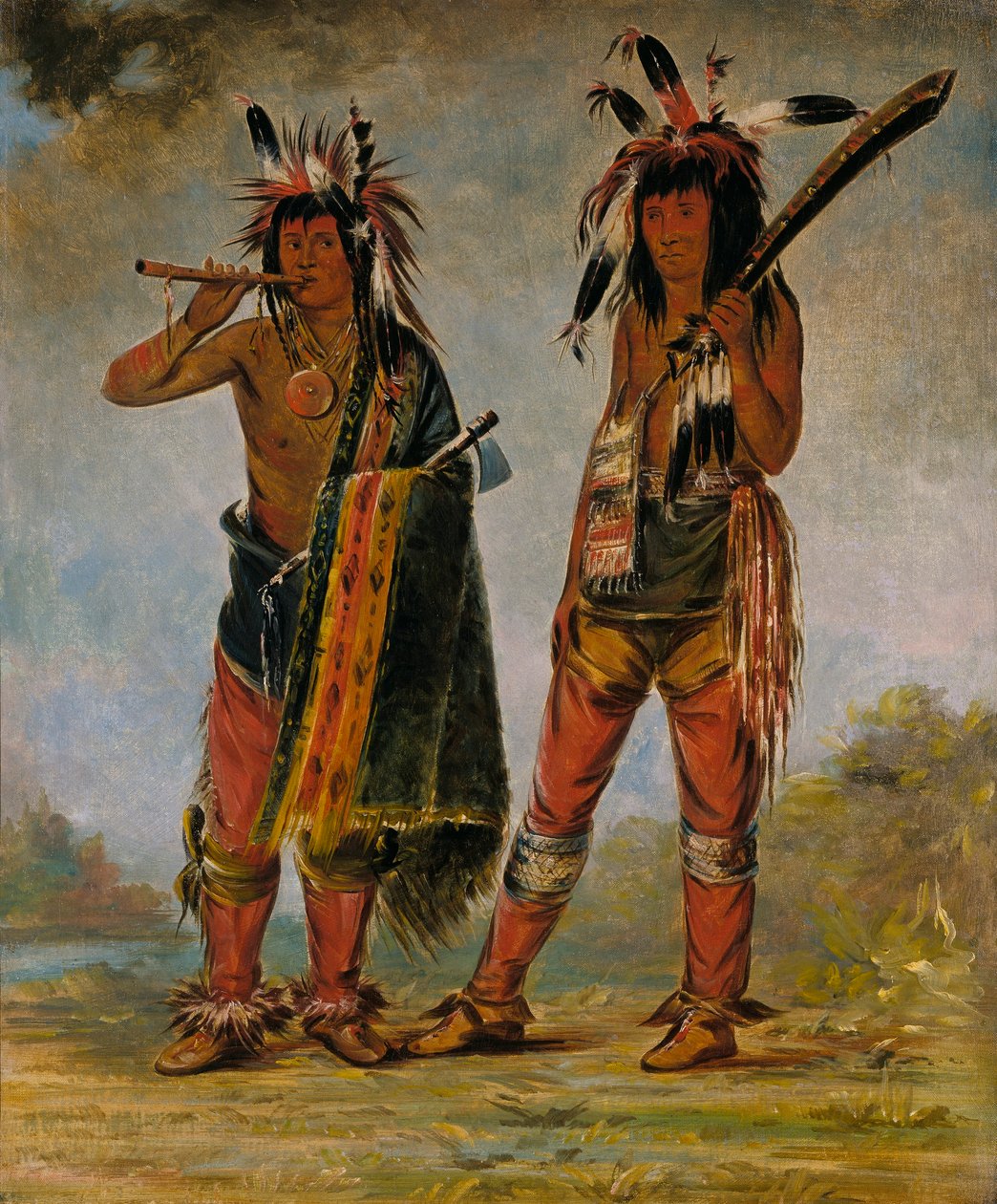 Zwei junge Männer von George Catlin