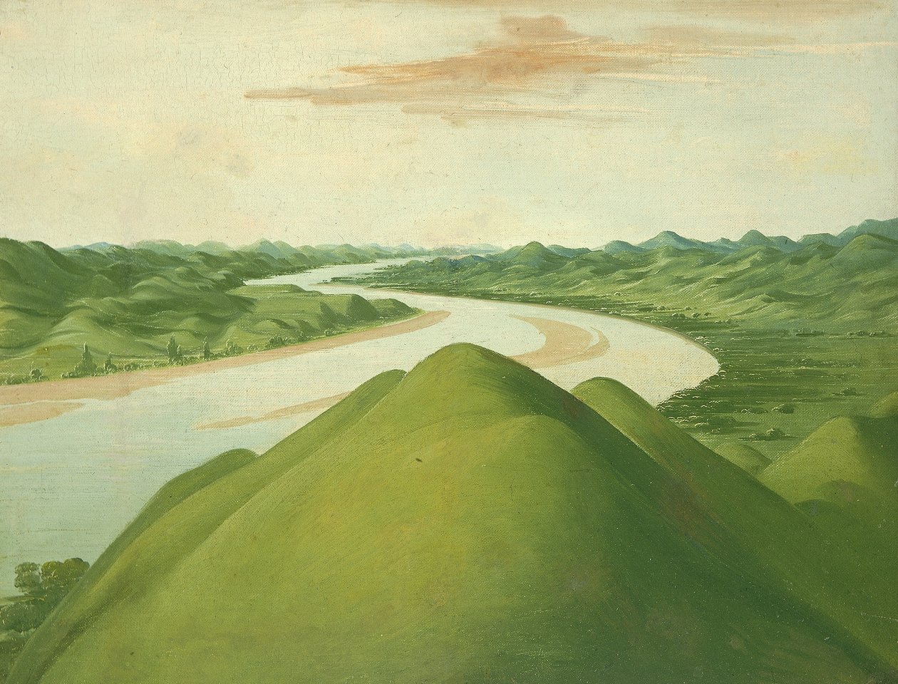Blick in die "Cross Timbers", Texas von George Catlin