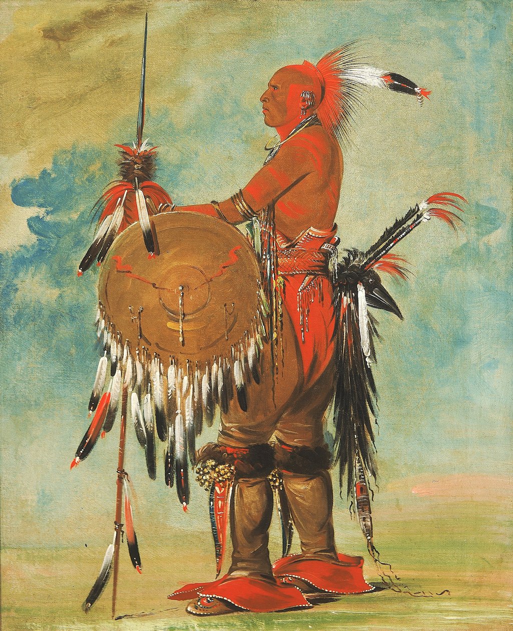 Wáh-pa-ko-lás-kuk, Bärenspur von George Catlin