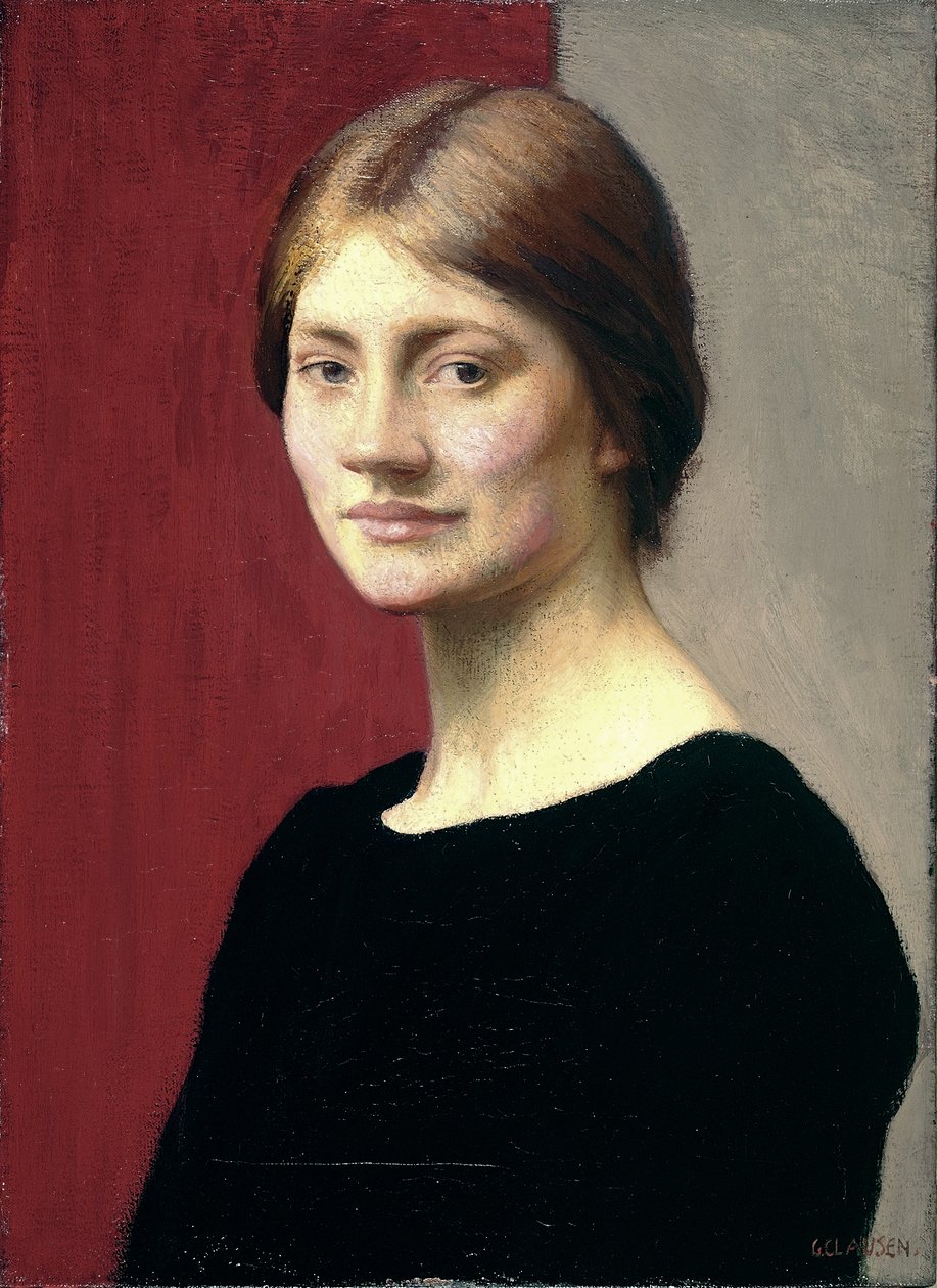 Ein Mädchen in Schwarz von George Clausen