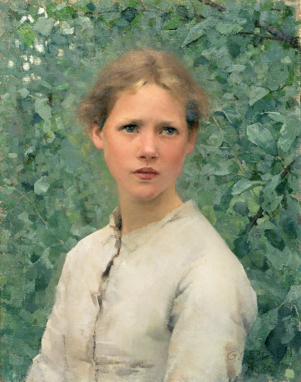 Ein Mädchenkopf von George Clausen