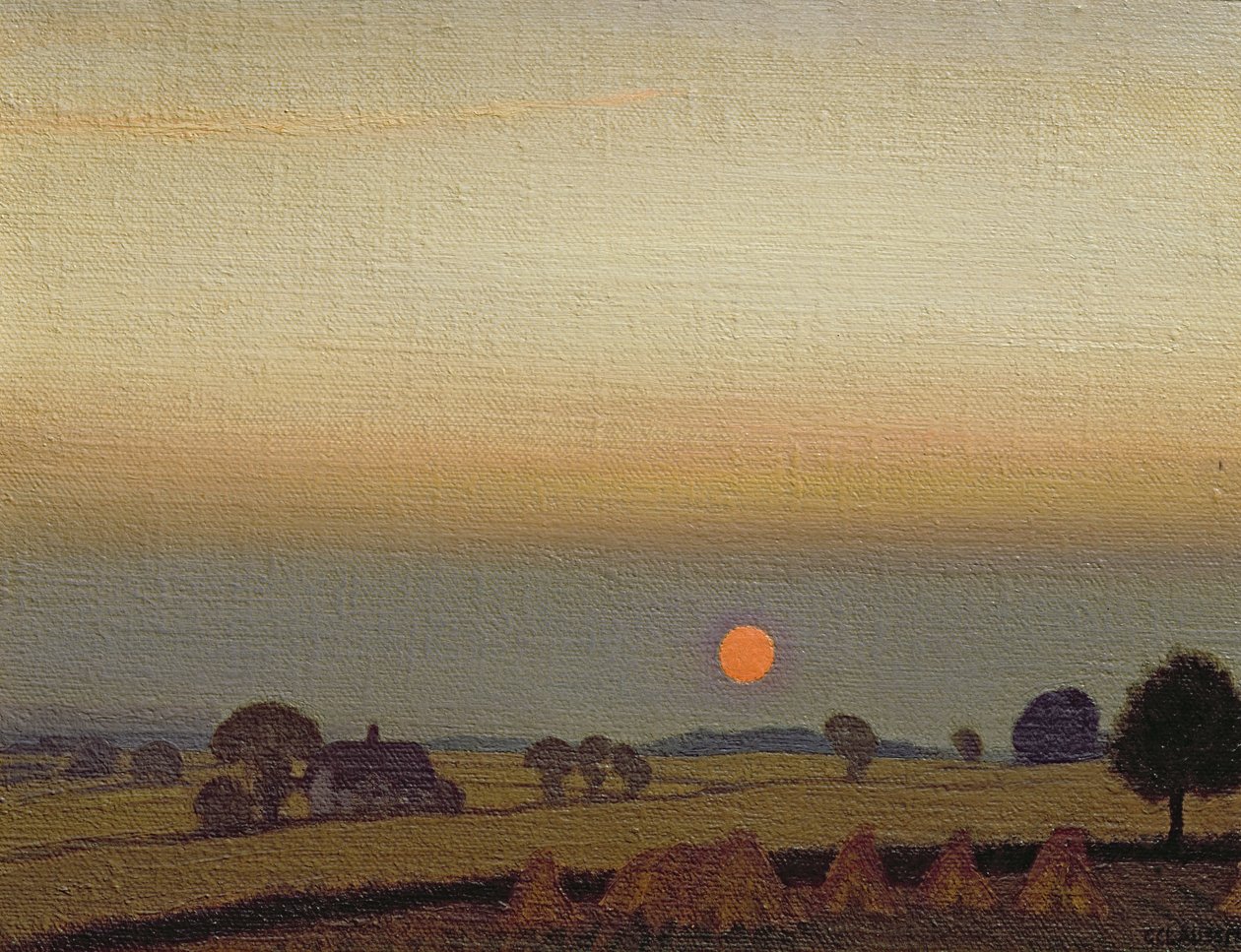 Sonnenuntergang, ca. 1920 von George Clausen