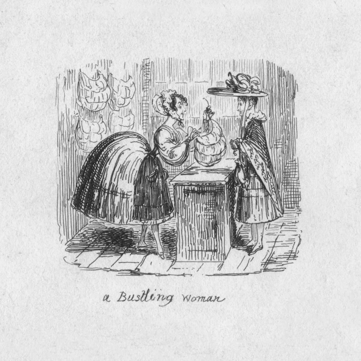 Eine geschäftige Frau, 1829 von George Cruikshank