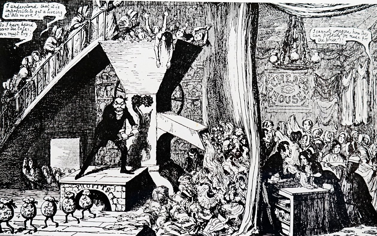 Ein verschwitzter Arbeiter von George Cruikshank