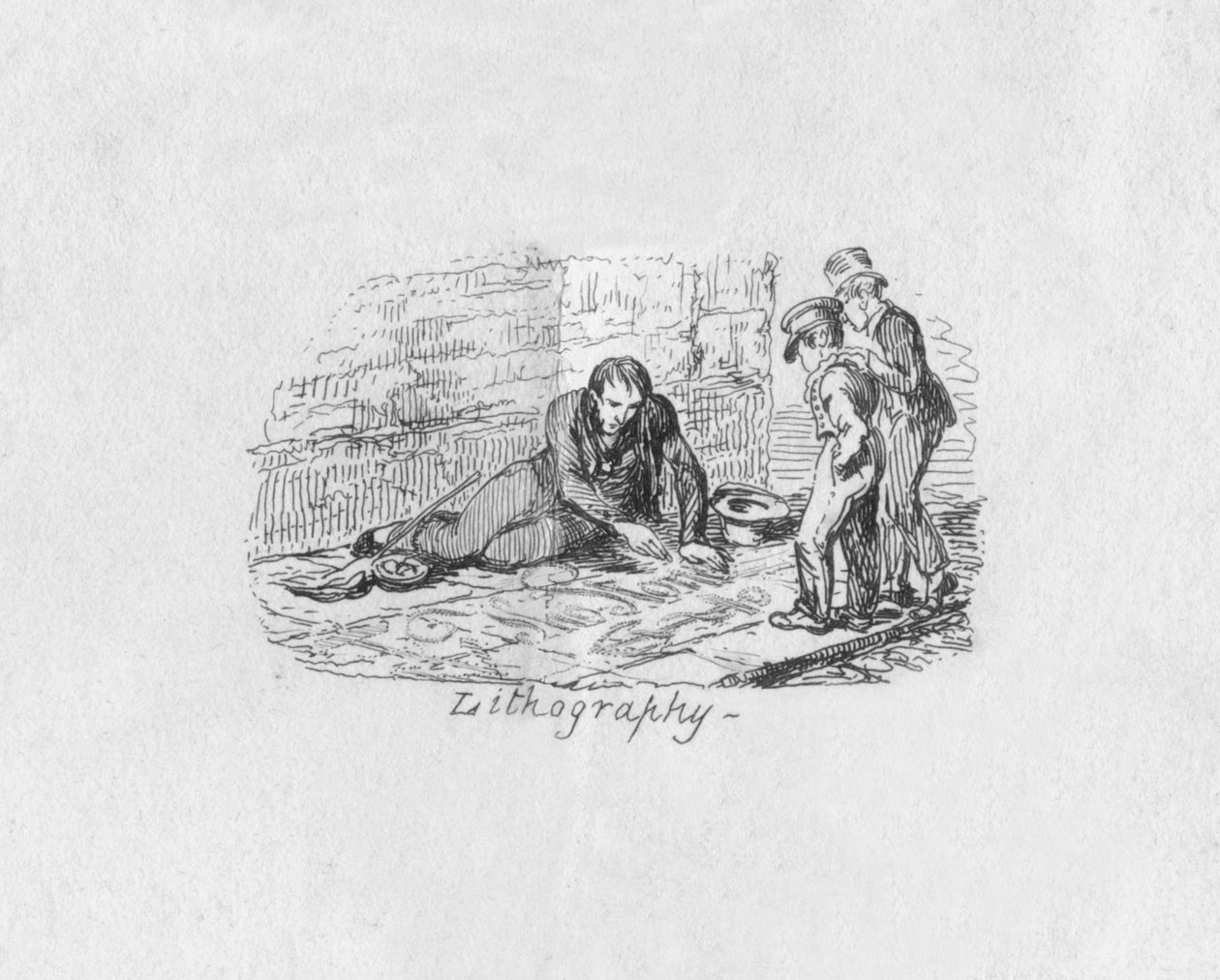 Lithografie, 1829 von George Cruikshank