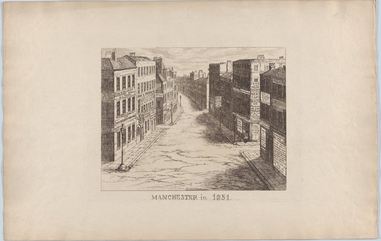 Manchester, 1851 von George Cruikshank