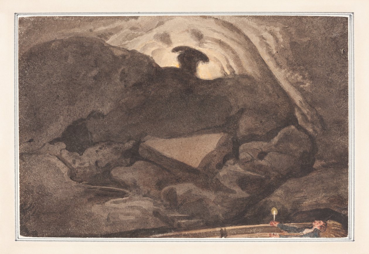 Szene in einer Höhle von George Cumberland