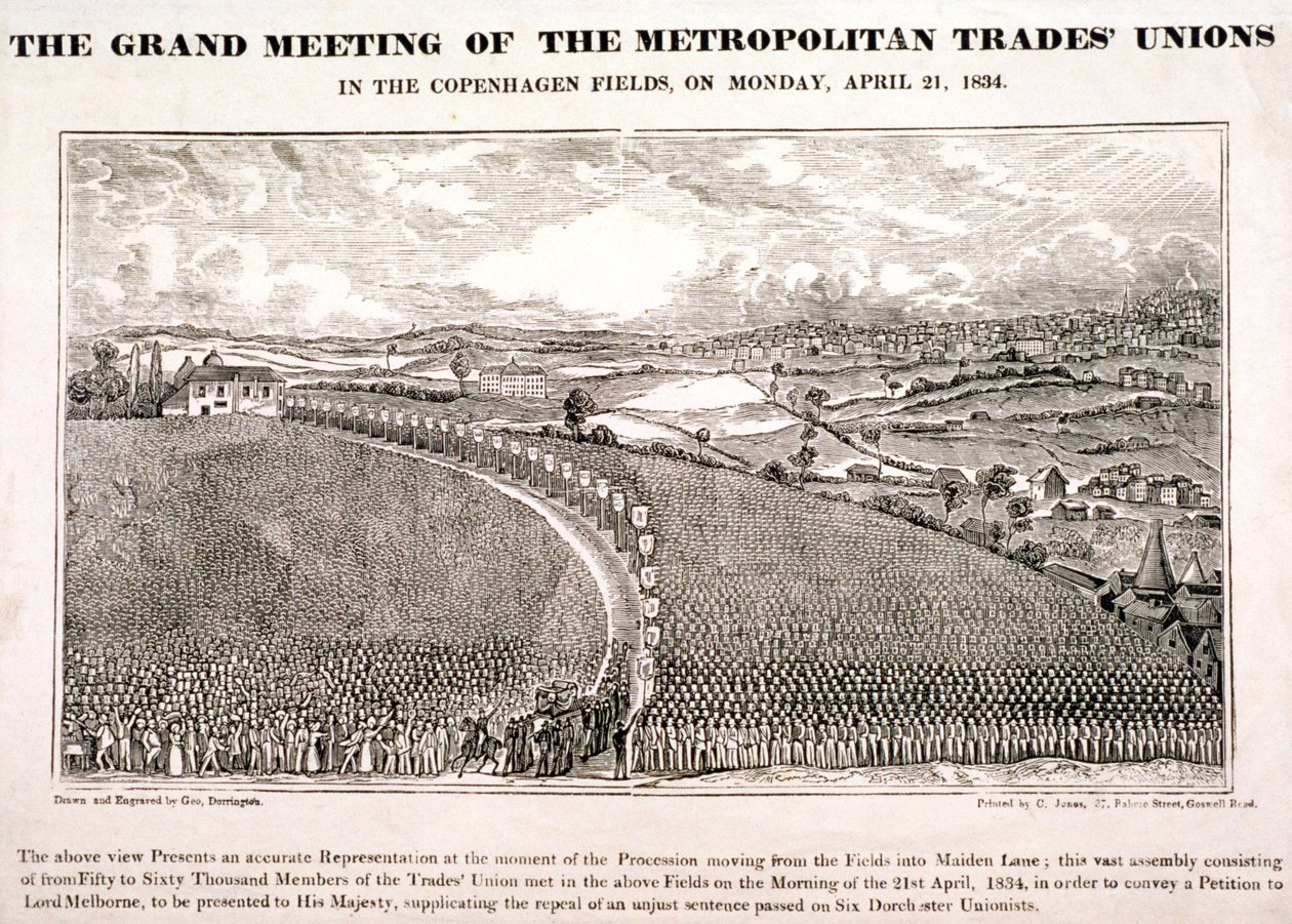 Kopenhagen Felder, Islington, London, 1834 von George Dorrington
